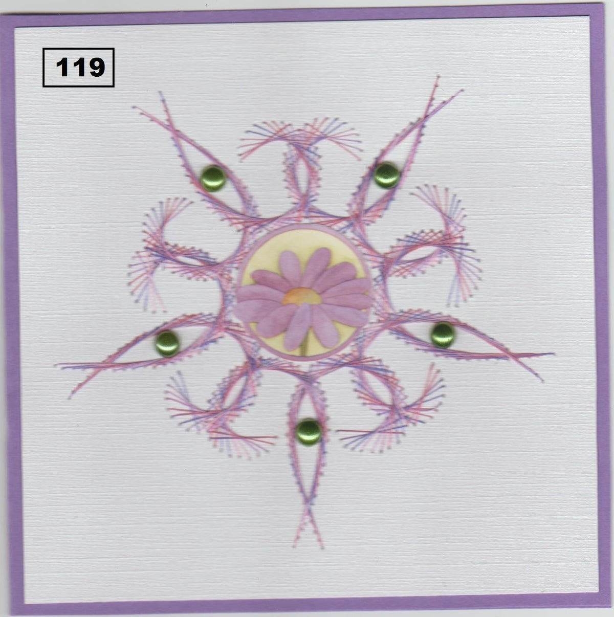 Laura's Design Digital Embroidery Pattern - Curling Flower-1
