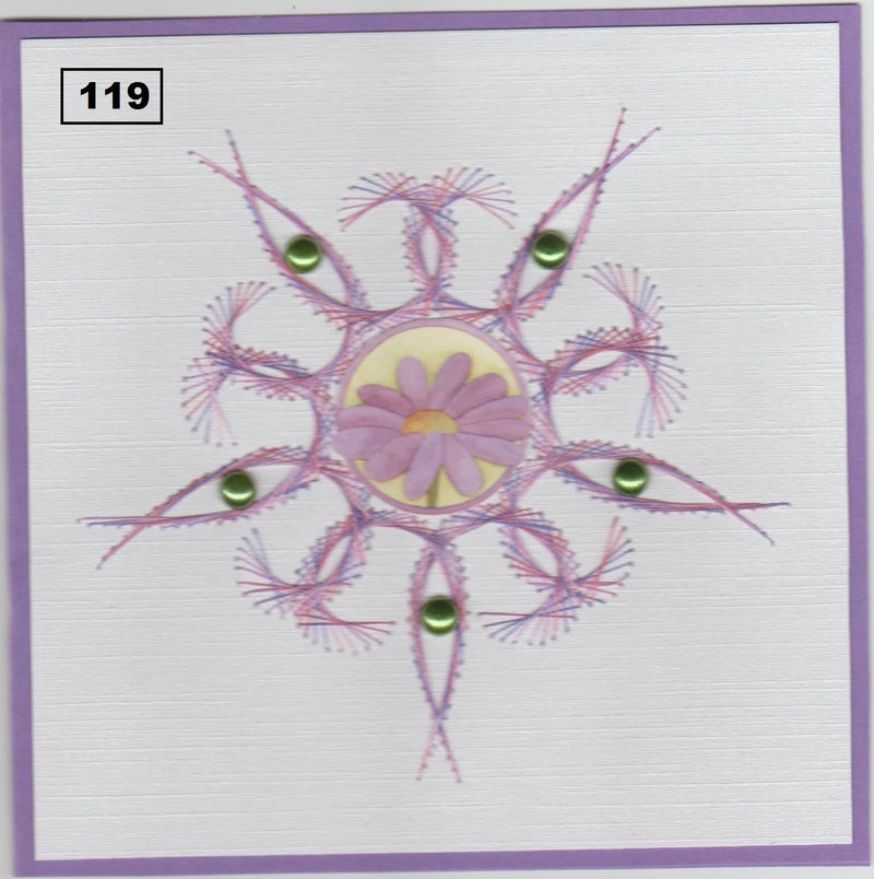 Laura's Design Digital Embroidery Pattern - Curling Flower-1