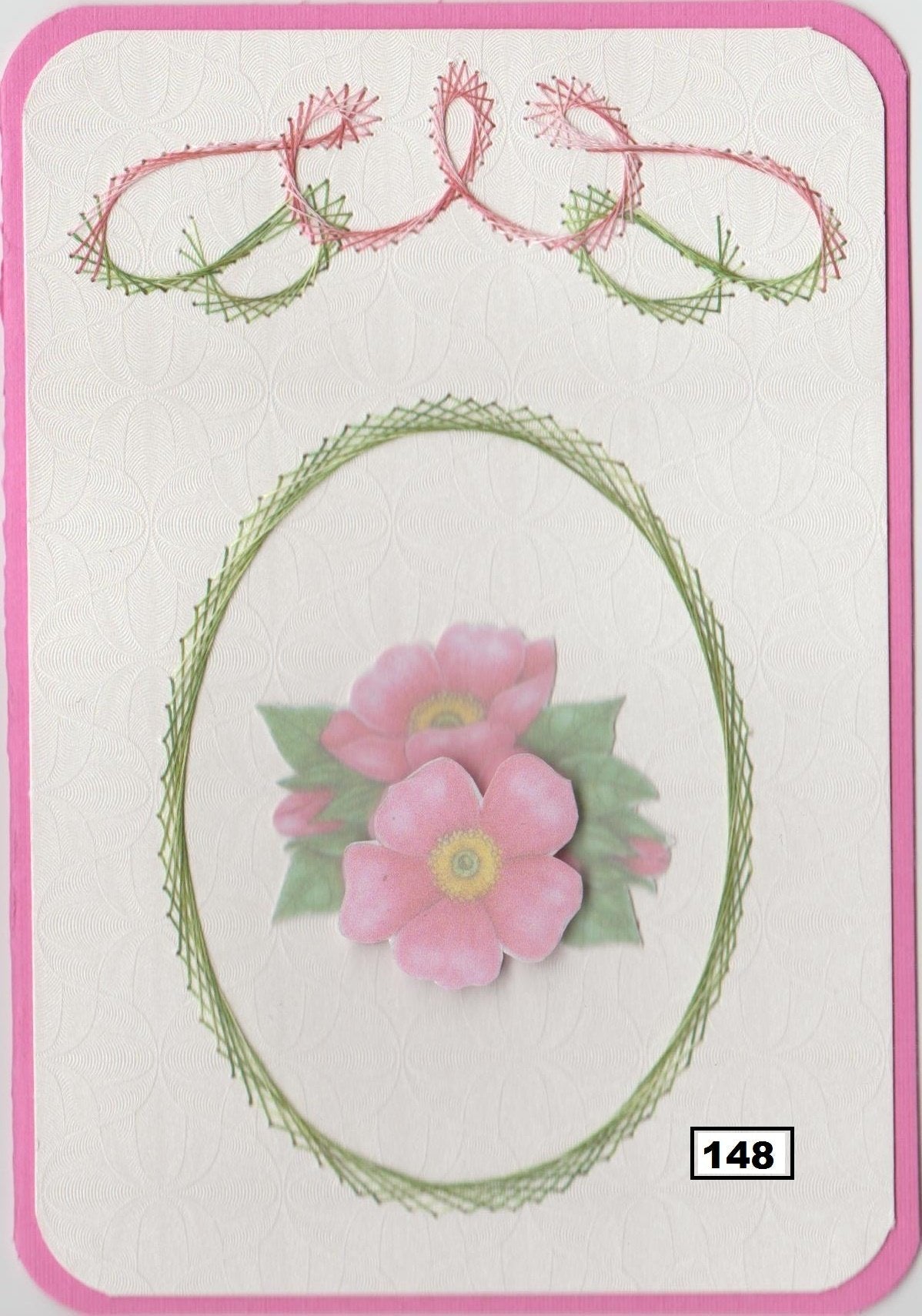 Laura's Design Digital Embroidery Pattern - Oval Frame & Flourish-1