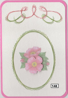 Laura's Design Digital Embroidery Pattern - Oval Frame & Flourish-1