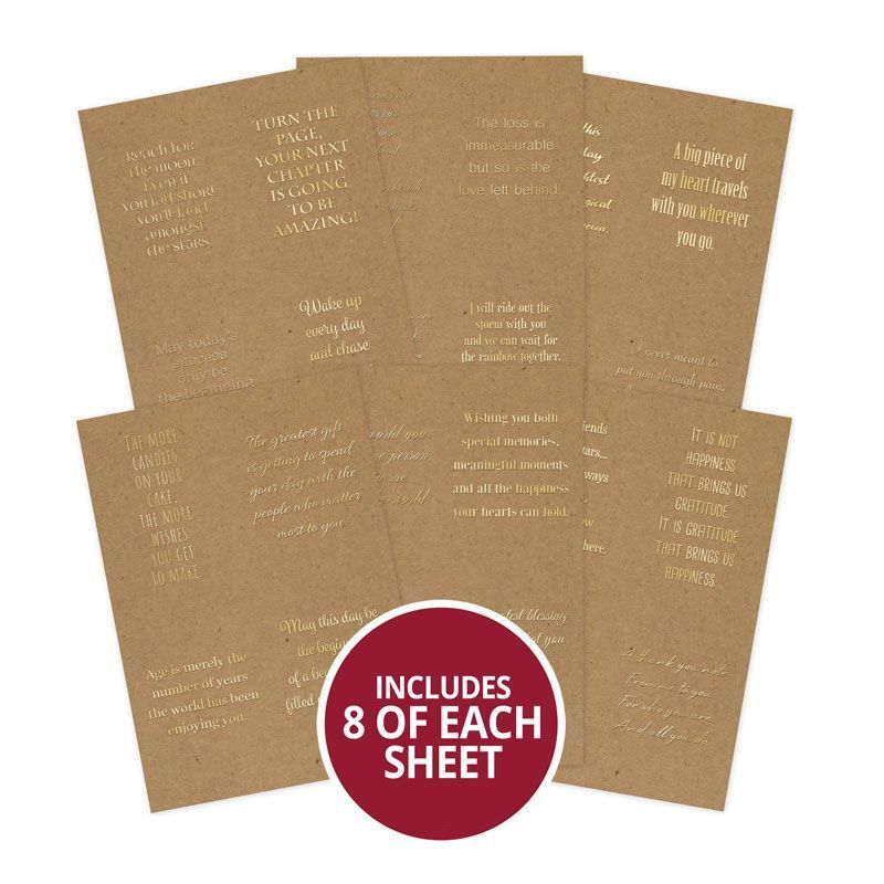 Perfect Verses Foiled Kraft Paper Pad-2