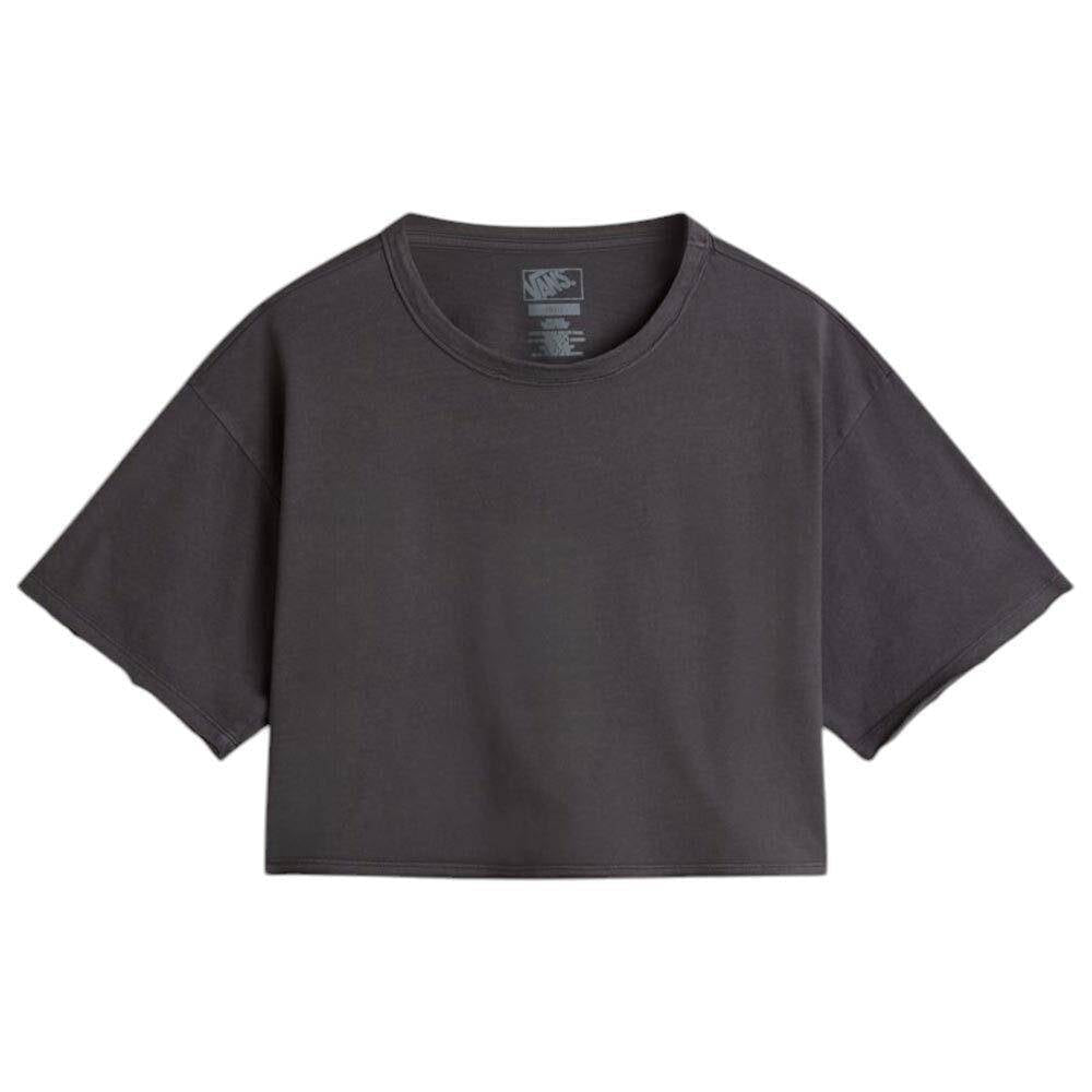 Vans 'Relaxed' Cropped Tee - Washed Grey (Women's)-1