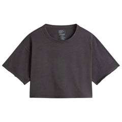 Vans 'Relaxed' Cropped Tee - Washed Grey (Women's)-1
