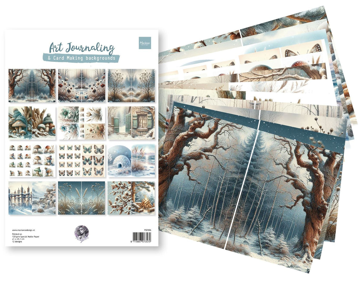 Marianne Design - Art Journaling Winterset by Fairybells-1