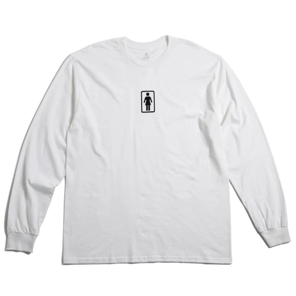 Girl Skateboards 'Classic' L/S - White-1