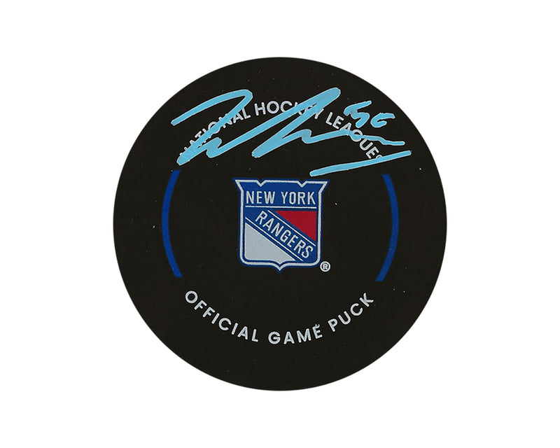 Will Cuylle Autographed New York Rangers Official Game Puck-1