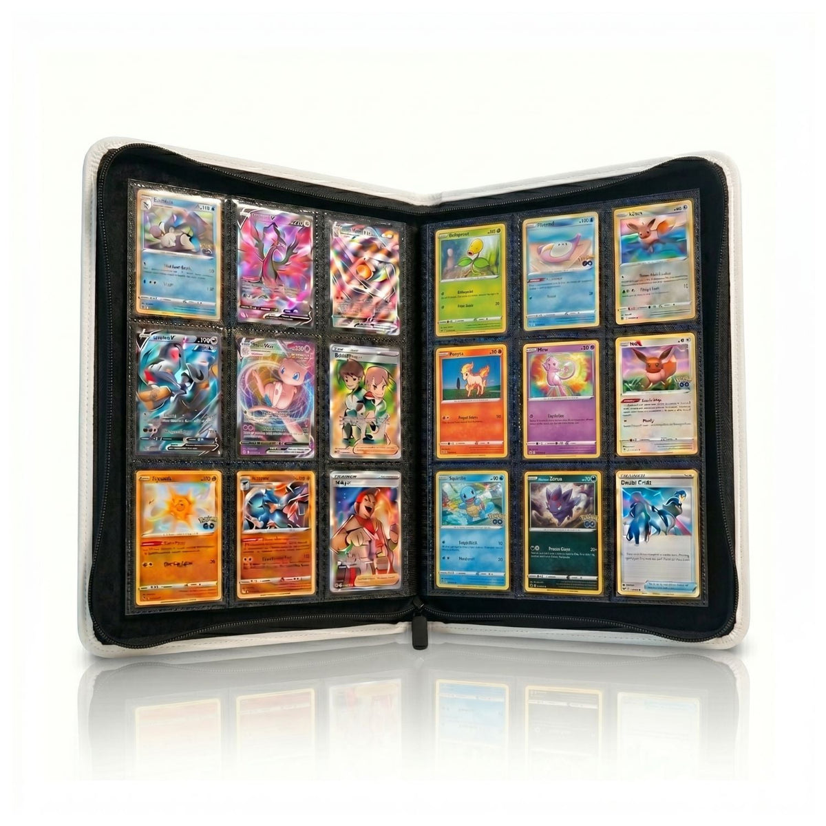 EVORETRO 9-Pocket Zip-Up Trading Card Zipper Binder for 360 cards-17