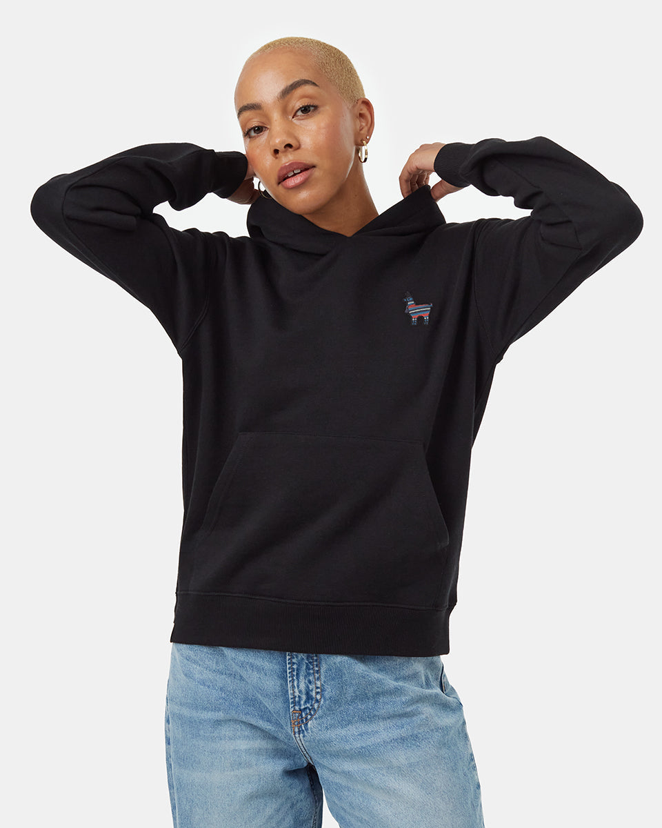 Peru Embroidered Llama Hoodie-1
