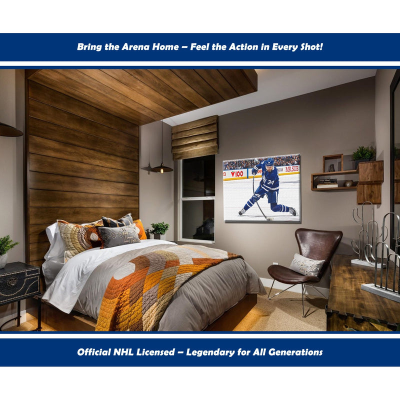 Auston Matthews Slapshot Toronto Hockey NHL Licensed Canvas-2
