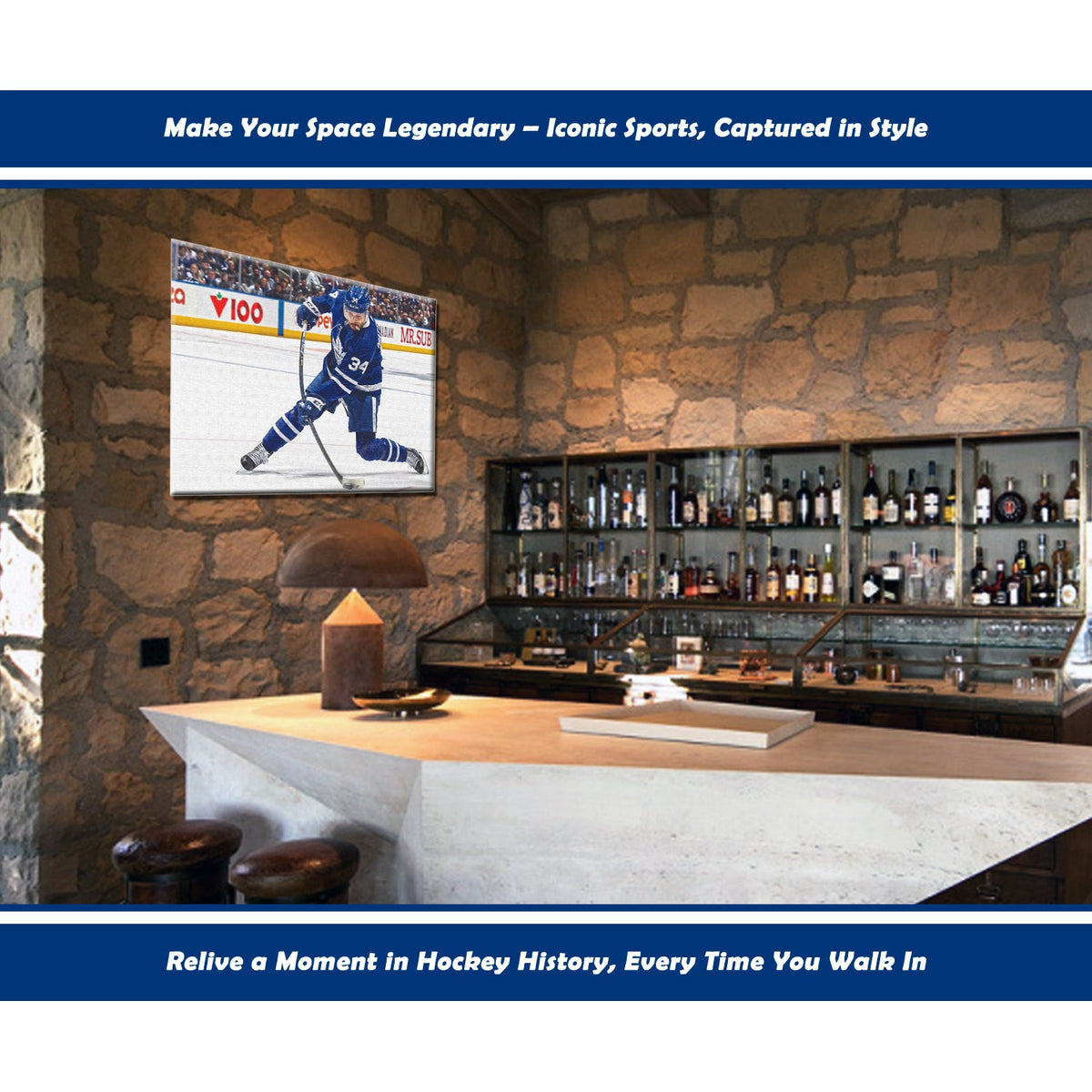 Auston Matthews Slapshot Toronto Hockey NHL Licensed Canvas-3