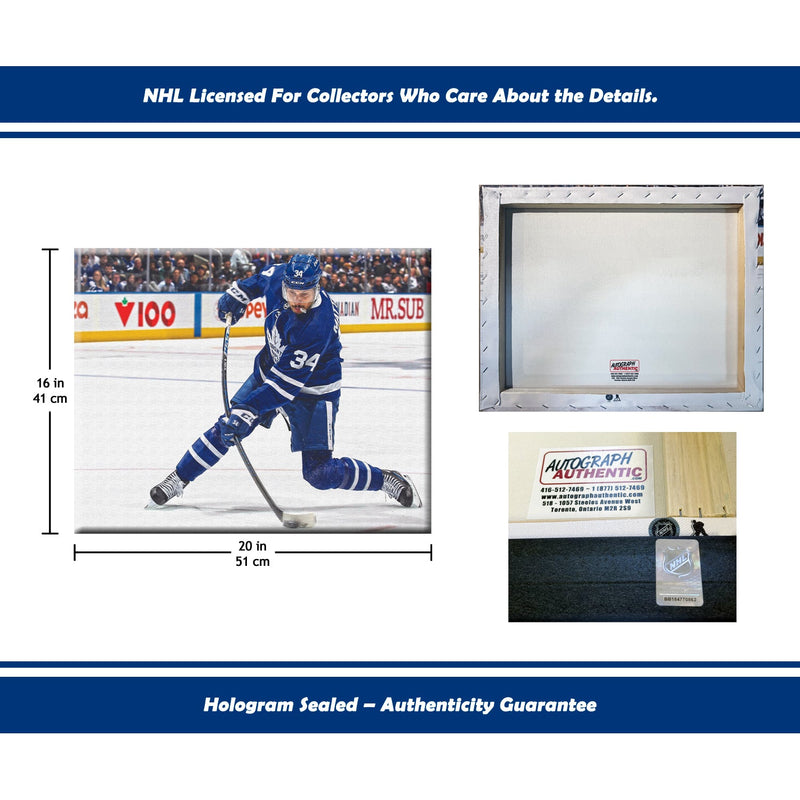 Auston Matthews Slapshot Toronto Hockey NHL Licensed Canvas-5