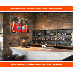 Wayne Gretzky and Connor McDavid Edmonton NHL Canvas (16x20)-3