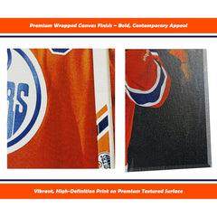 Wayne Gretzky and Connor McDavid Edmonton NHL Canvas (16x20)-4