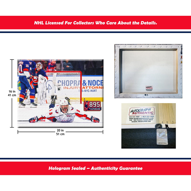 Alexander Ovechkin Record Breaking Goal #895 Capitals Canvas-5