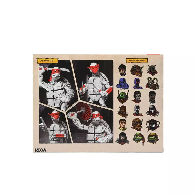 NECA Teenage Mutant Ninja Turtles Black and White First Turtles 7" Action Figures - 2pk-5