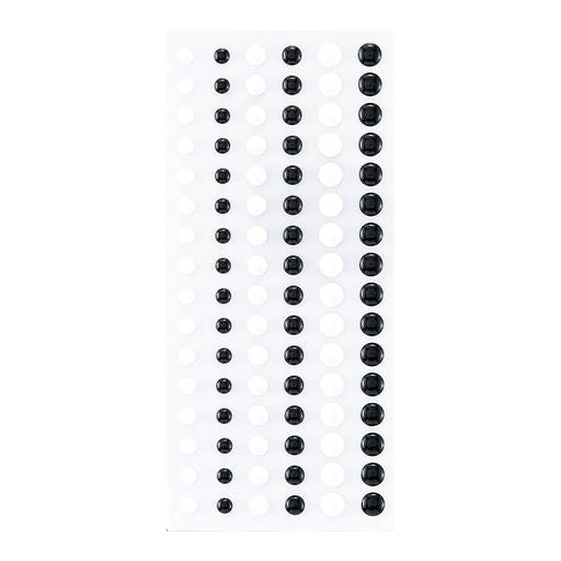 Dimensional Black & White Enamel Dots-2