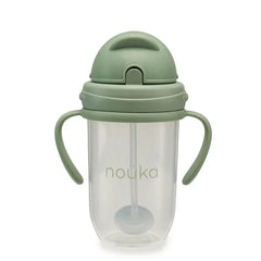 Non-Spill Weighted Straw Cup 9 oz | noüka | Moss-3