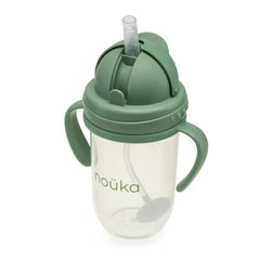 Non-Spill Weighted Straw Cup 9 oz | noüka | Fern-1