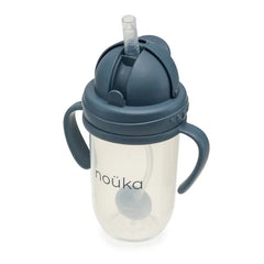 Non-Spill Weighted Straw Cup 9 oz | noüka | Deep Ocean-1