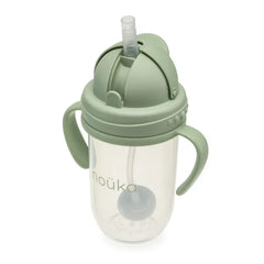 Non-Spill Weighted Straw Cup 9 oz | noüka | Moss-1