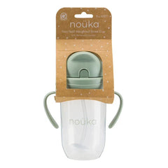 Non-Spill Weighted Straw Cup 9 oz | noüka | Moss-4