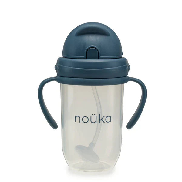 Non-Spill Weighted Straw Cup 9 oz | noüka | Deep Ocean-2