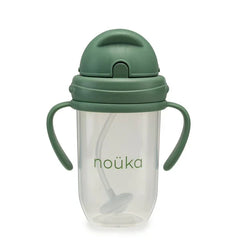 Non-Spill Weighted Straw Cup 9 oz | noüka | Fern-2
