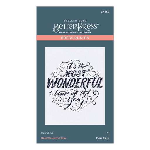 Most Wonderful Time Press Plate from the BetterPress Christmas Collection-1