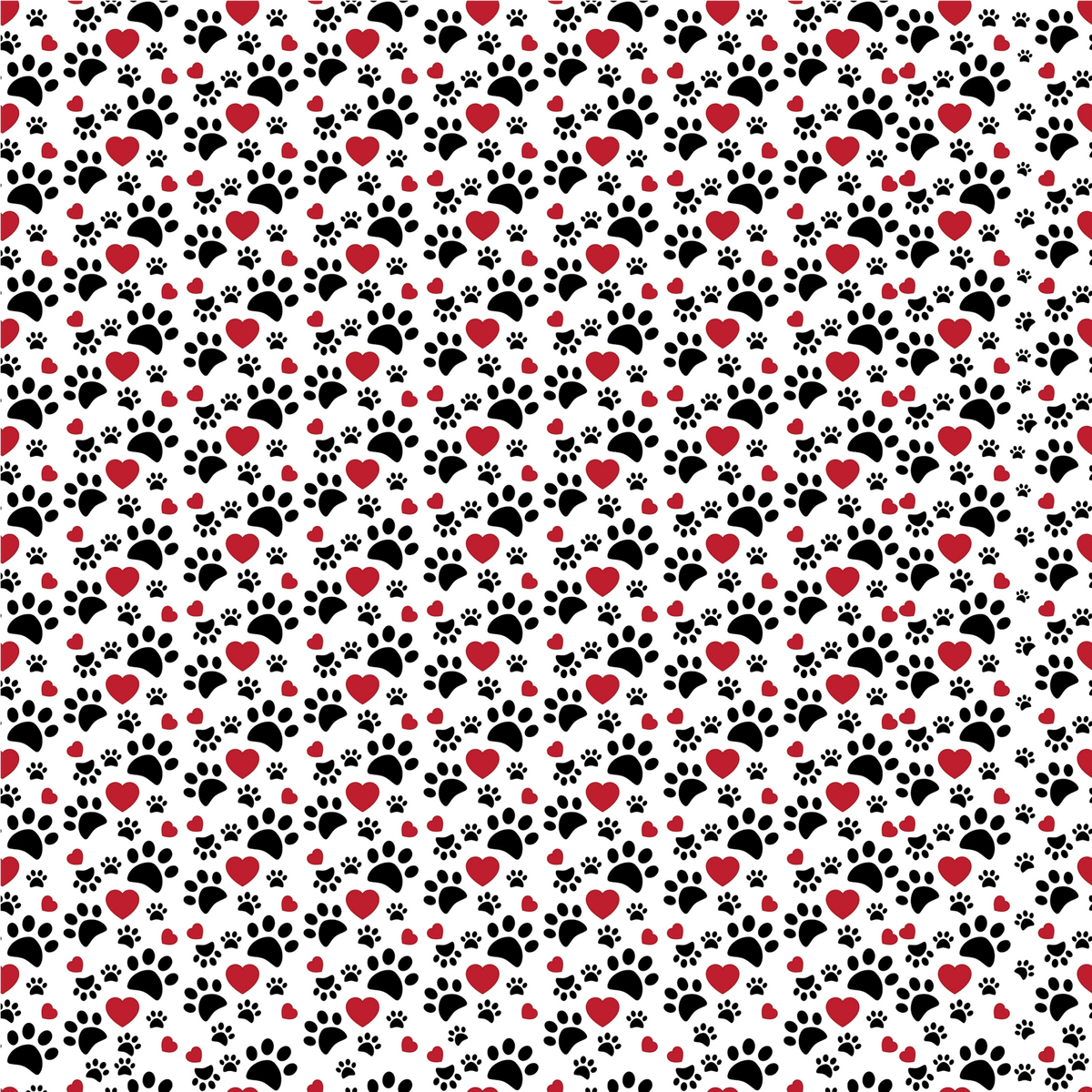 You and Me Paw Prints Adhesive Vinyl-1