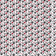 You and Me Paw Prints Adhesive Vinyl-1