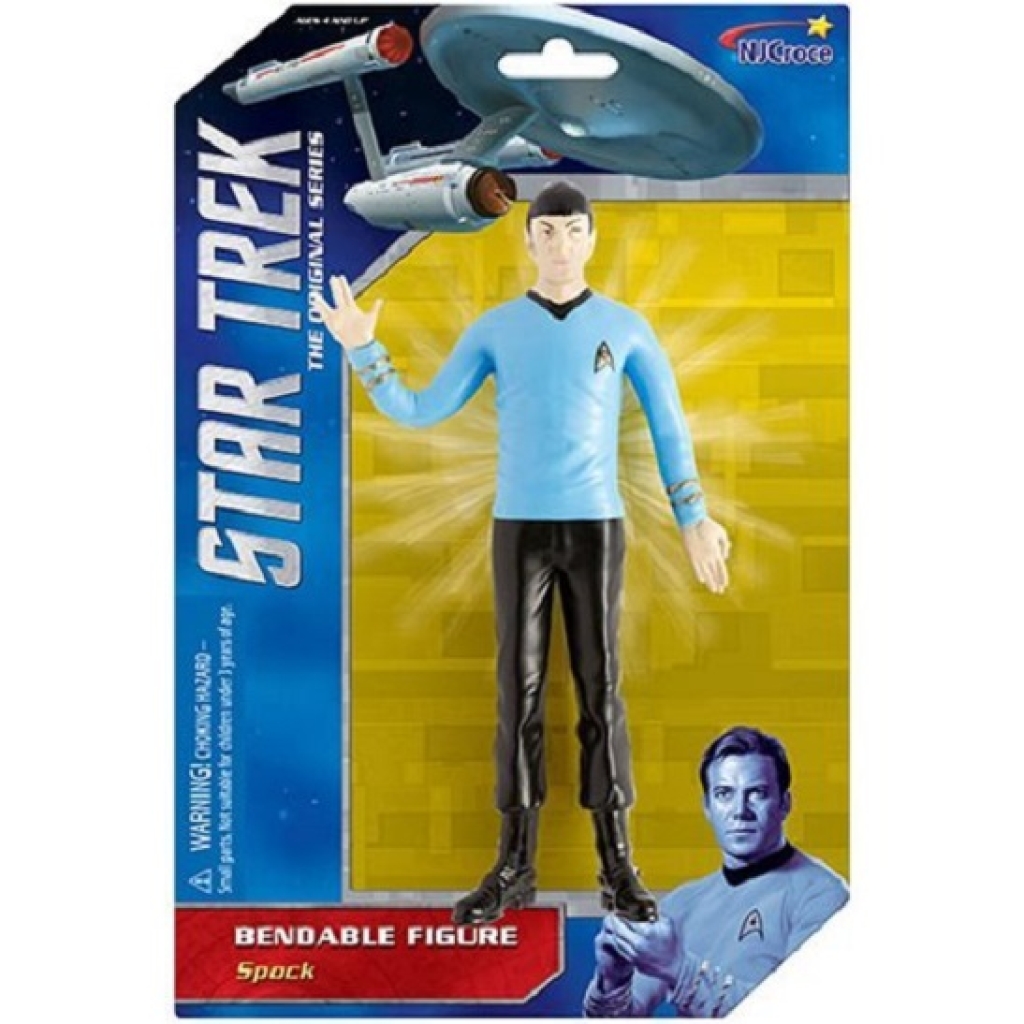 Mr. Spock Bendable Action Figure – NJ Croce Star Trek TOS 6″ PVC Figurine